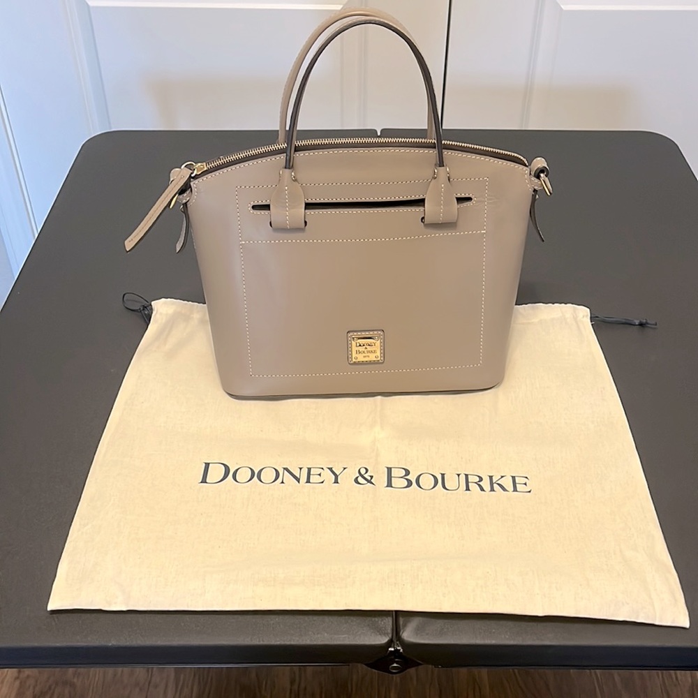 Dooney & Bourke Saffiano leather domed bag with dust bag. Almost new!